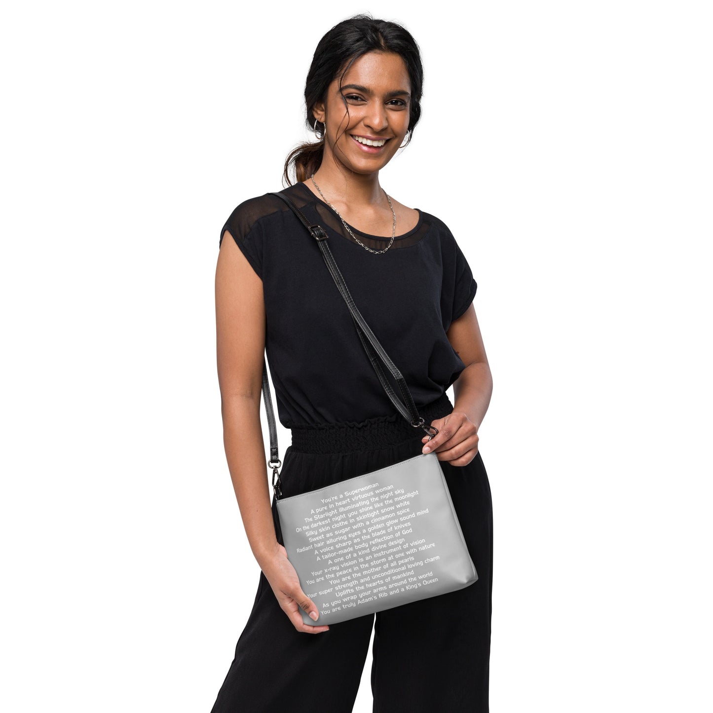 SUPERWOMAN BY XCLUSIF POETIX SILVER Crossbody bag