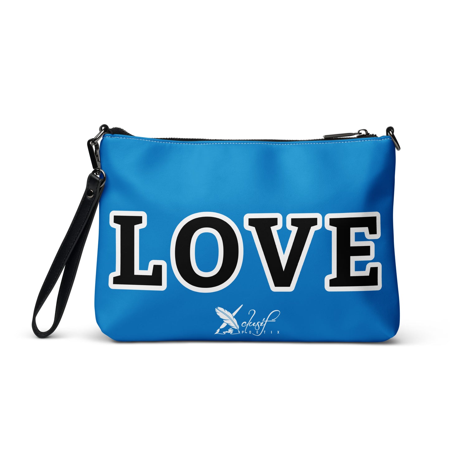 LOVE BY XCLUSIF POETIX BLUE & BLACK Crossbody bag