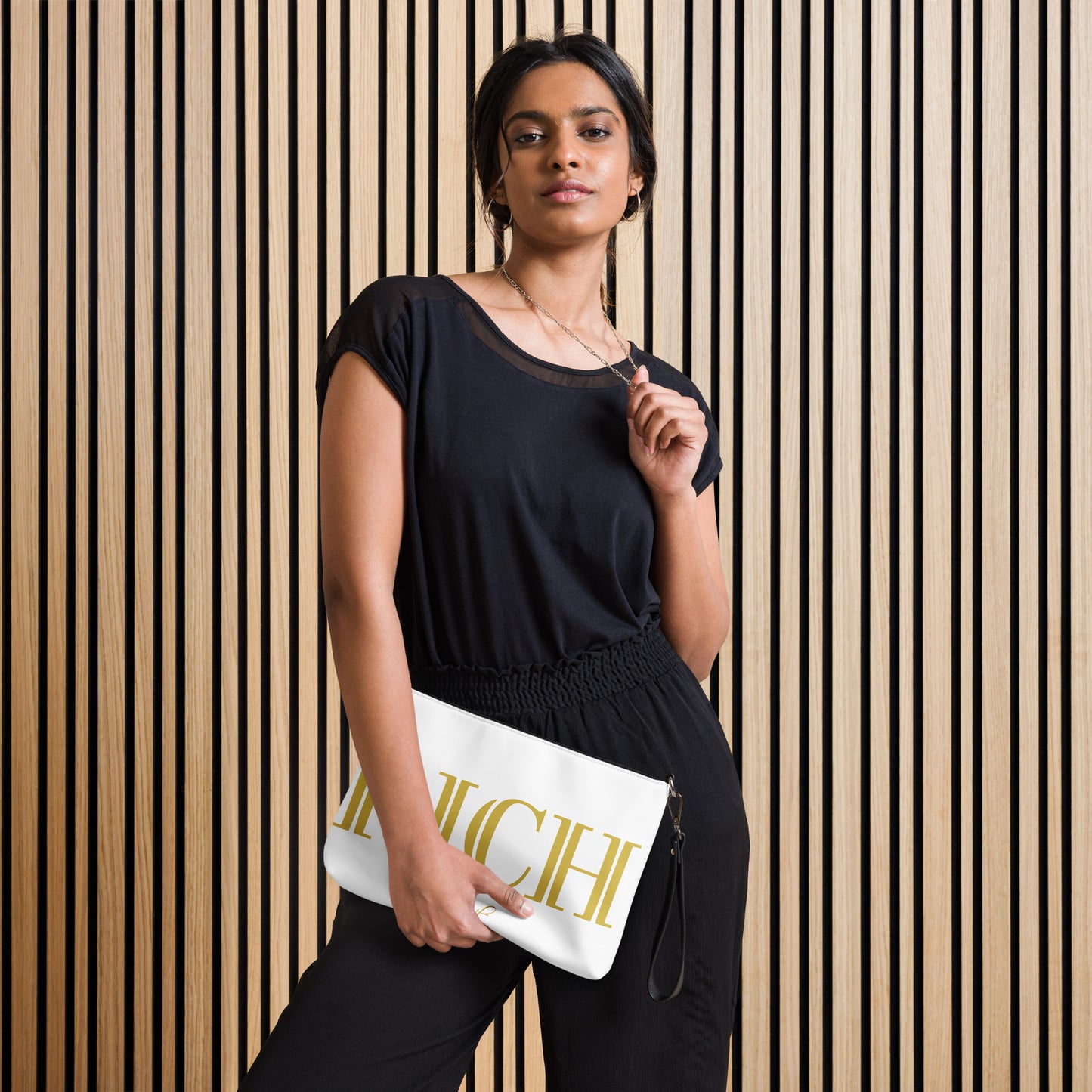 RICH BY XCLUSIF POETIX WHITE & GOLD Crossbody bag