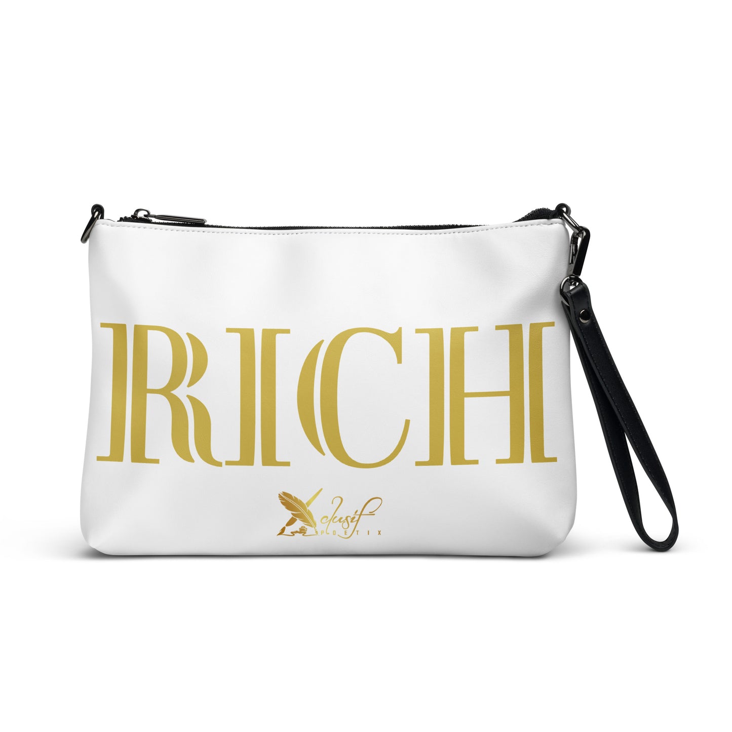 RICH BY XCLUSIF POETIX WHITE & GOLD Crossbody bag