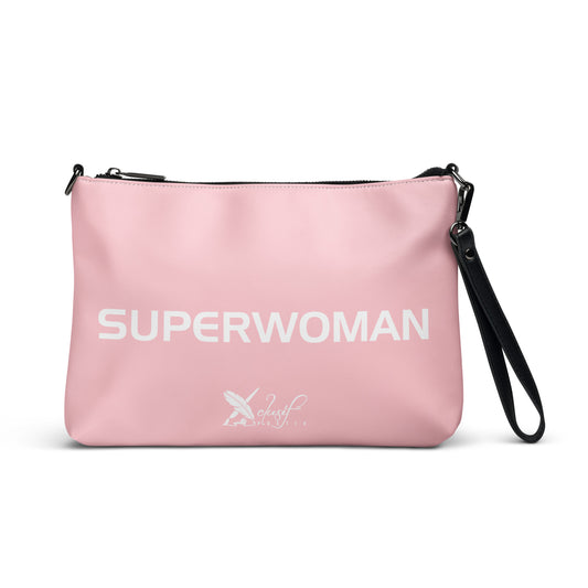 SUPERWOMAN BY XCLUSIF POETIX PINK & WHITE Crossbody bag