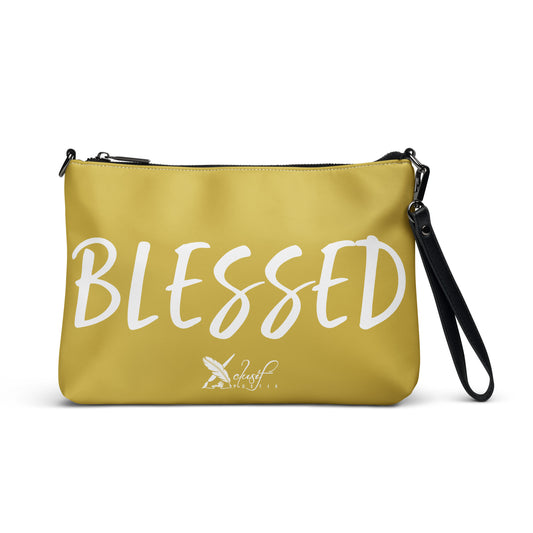 BLESSED BY XCLUSIF POETIX GOLD & WHITE Crossbody bag