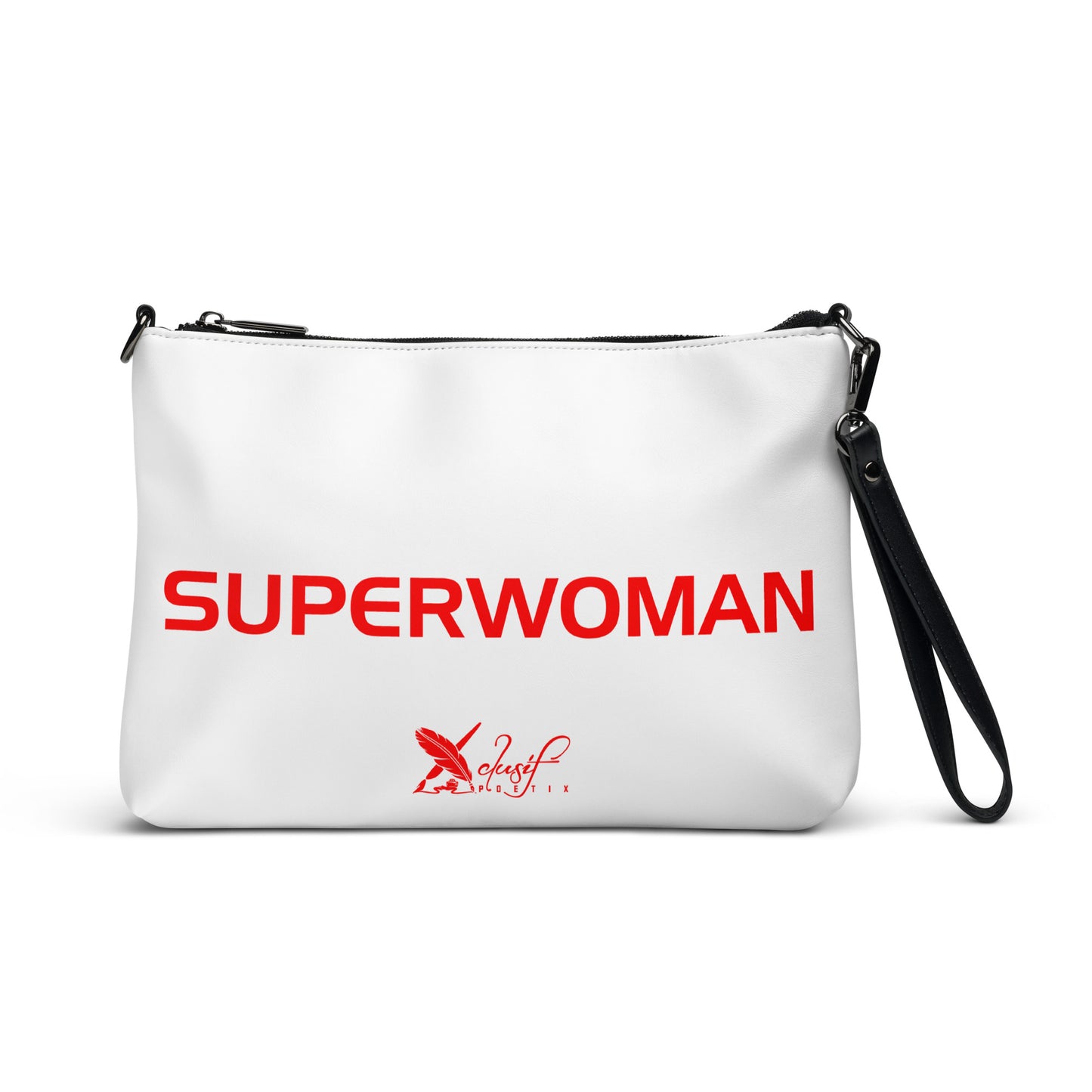 SUPERWOMAN BY XCLUSIF POETIX WHITE & RED Crossbody bag