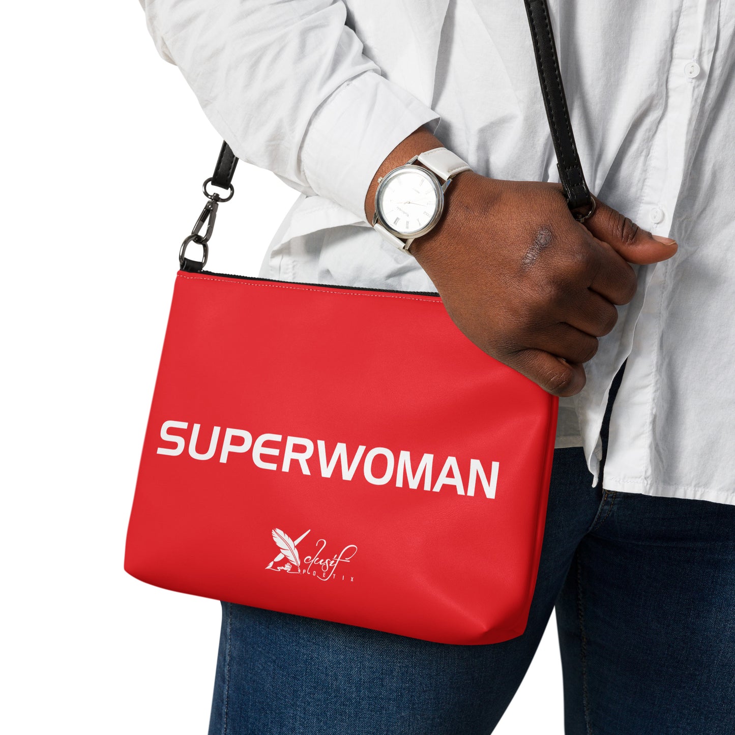 SUPERWOMAN BY XCLUSIF POETIX RED & WHITE Crossbody bag