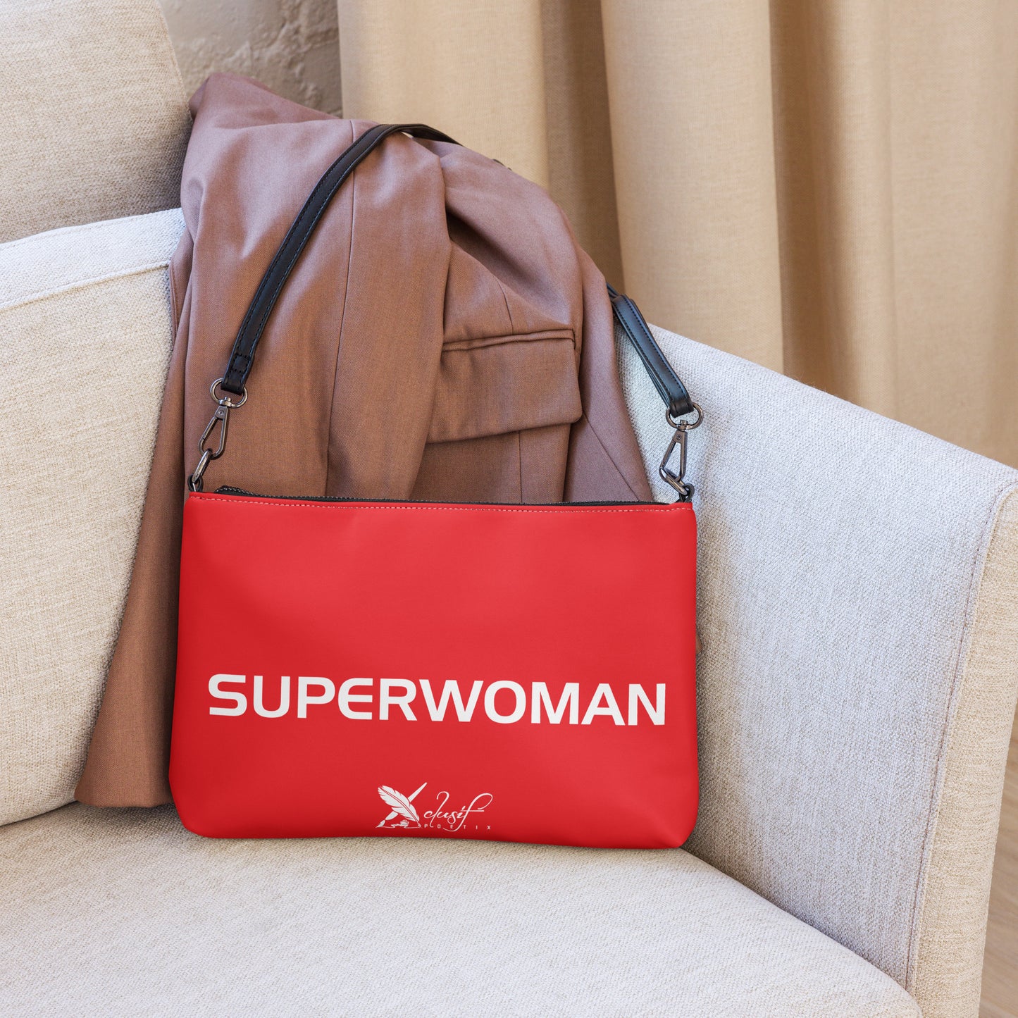 SUPERWOMAN BY XCLUSIF POETIX RED & WHITE Crossbody bag