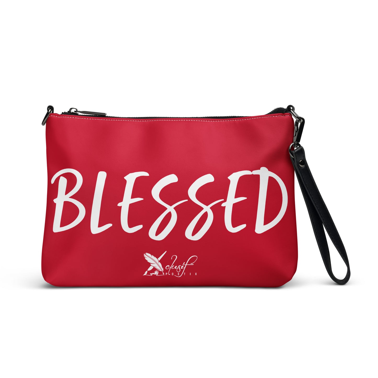 BLESSED BY XCLUSIF POETIX RED & WHITE Crossbody bag