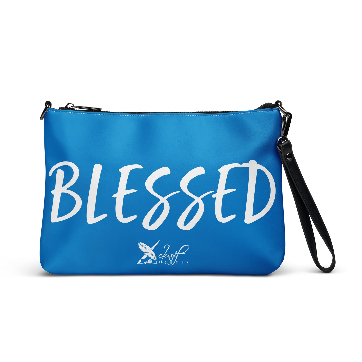 BLESSED BY XCLUSIF POETIX BLUE & WHITE Crossbody bag