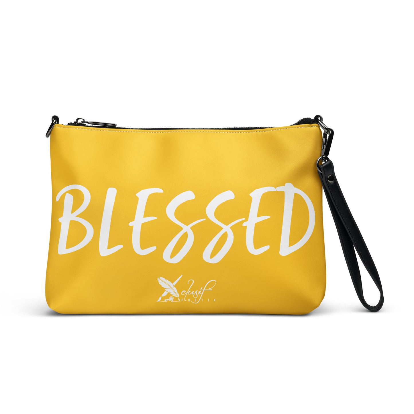 BLESSED BY XCLUSIF POETIX YELLOW & WHITE Crossbody bag