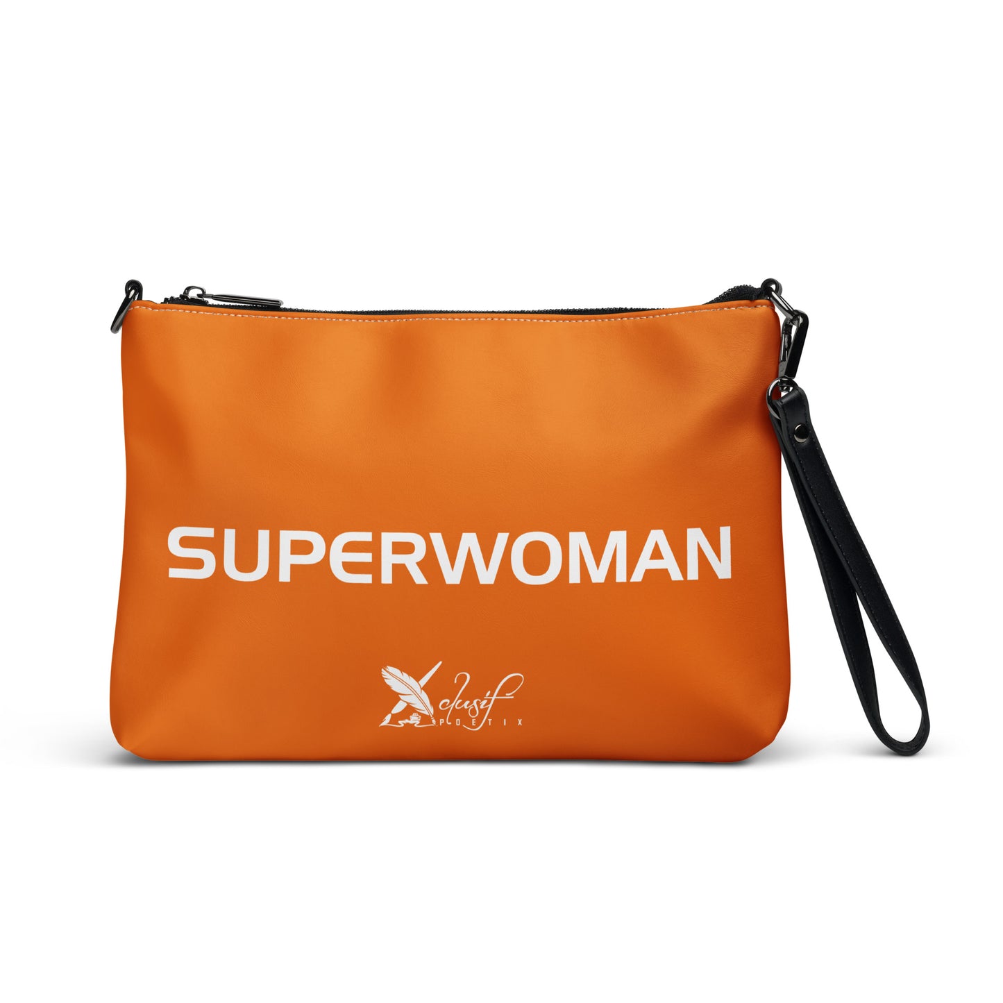 SUPERWOMAN BY XCLUSIF POETIX ORANGE & WHITE Crossbody bag