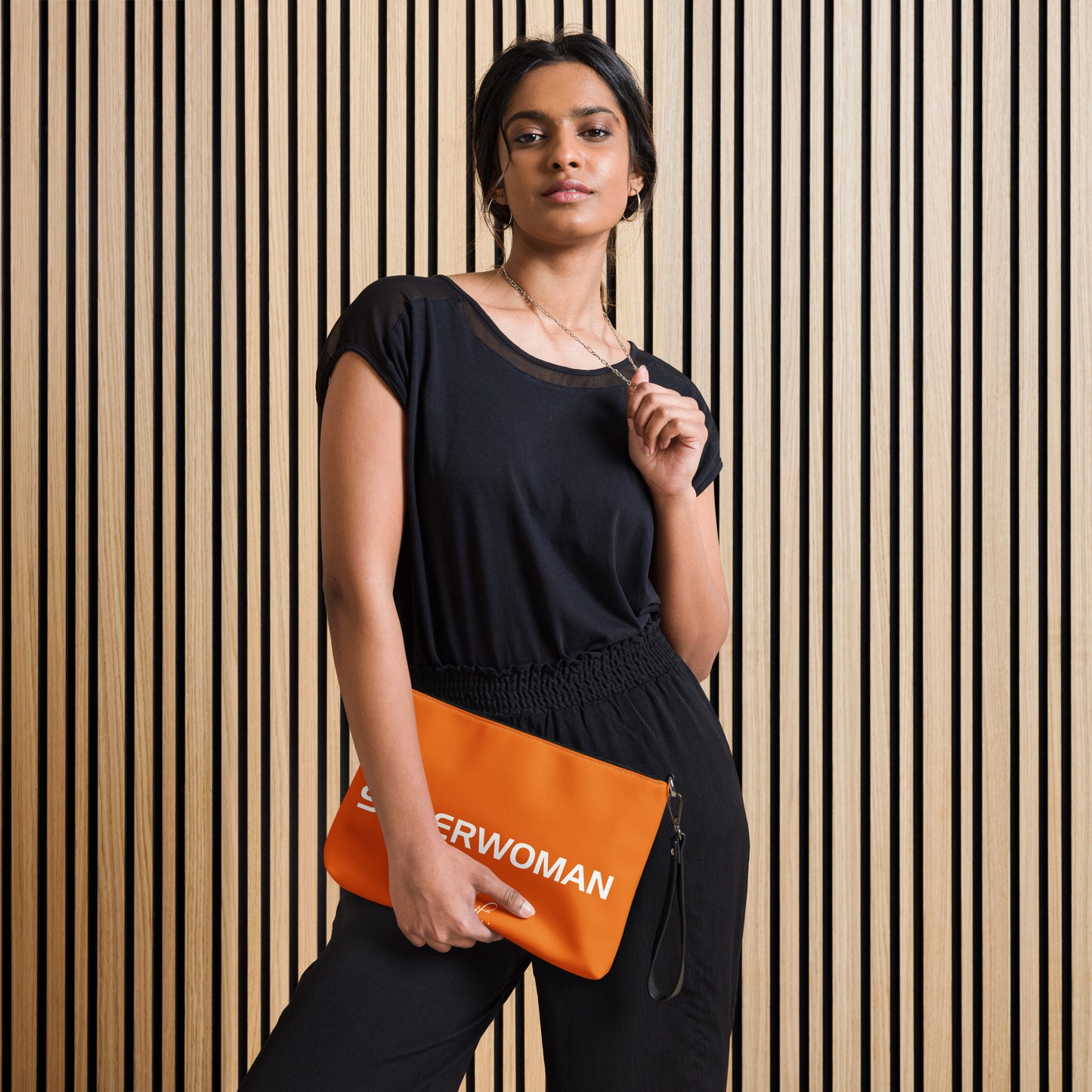 SUPERWOMAN BY XCLUSIF POETIX ORANGE & WHITE Crossbody bag