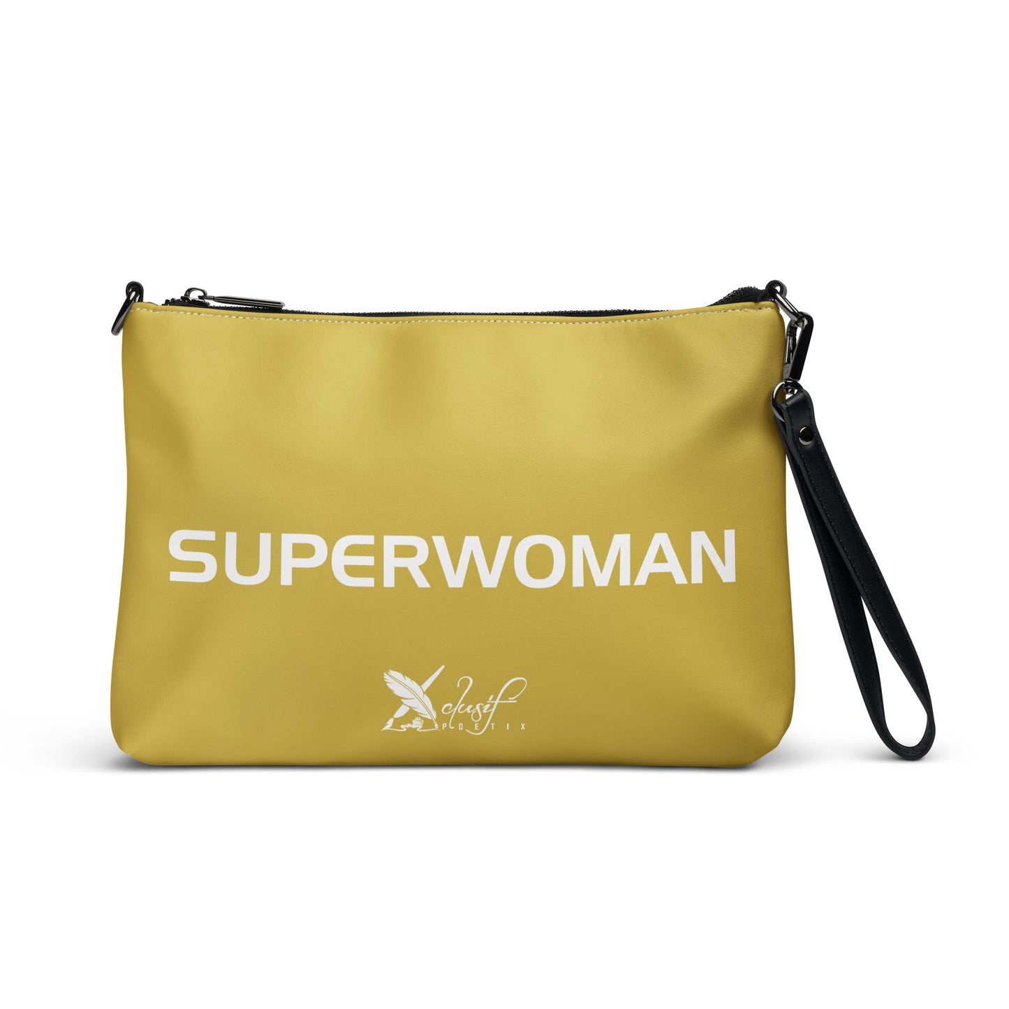 SUPERWOMAN BY XCLUSIF POETIX GOLD & WHITE Crossbody bag