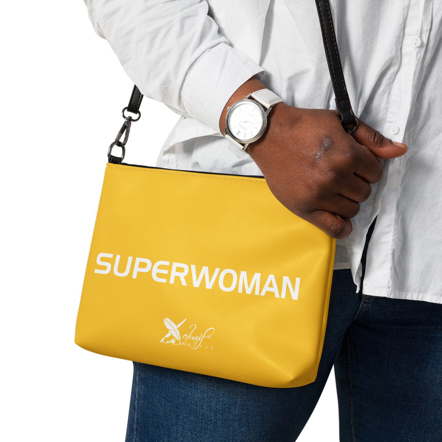 SUPERWOMAN BY XCLUSIF POETIX YELLOW & WHITE Crossbody bag