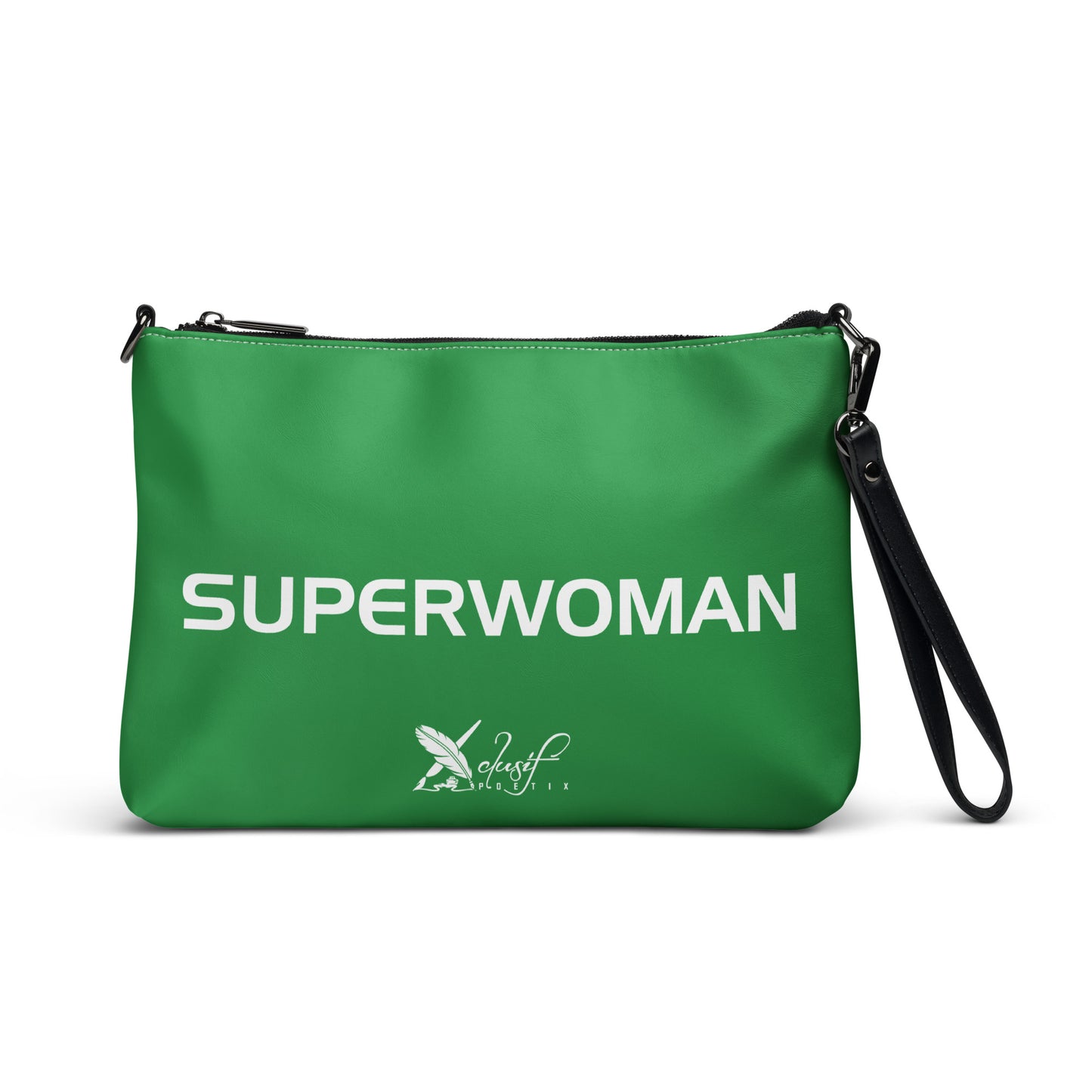 SUPERWOMAN BY XCLUSIF POETIX GREEN & WHITE Crossbody bag