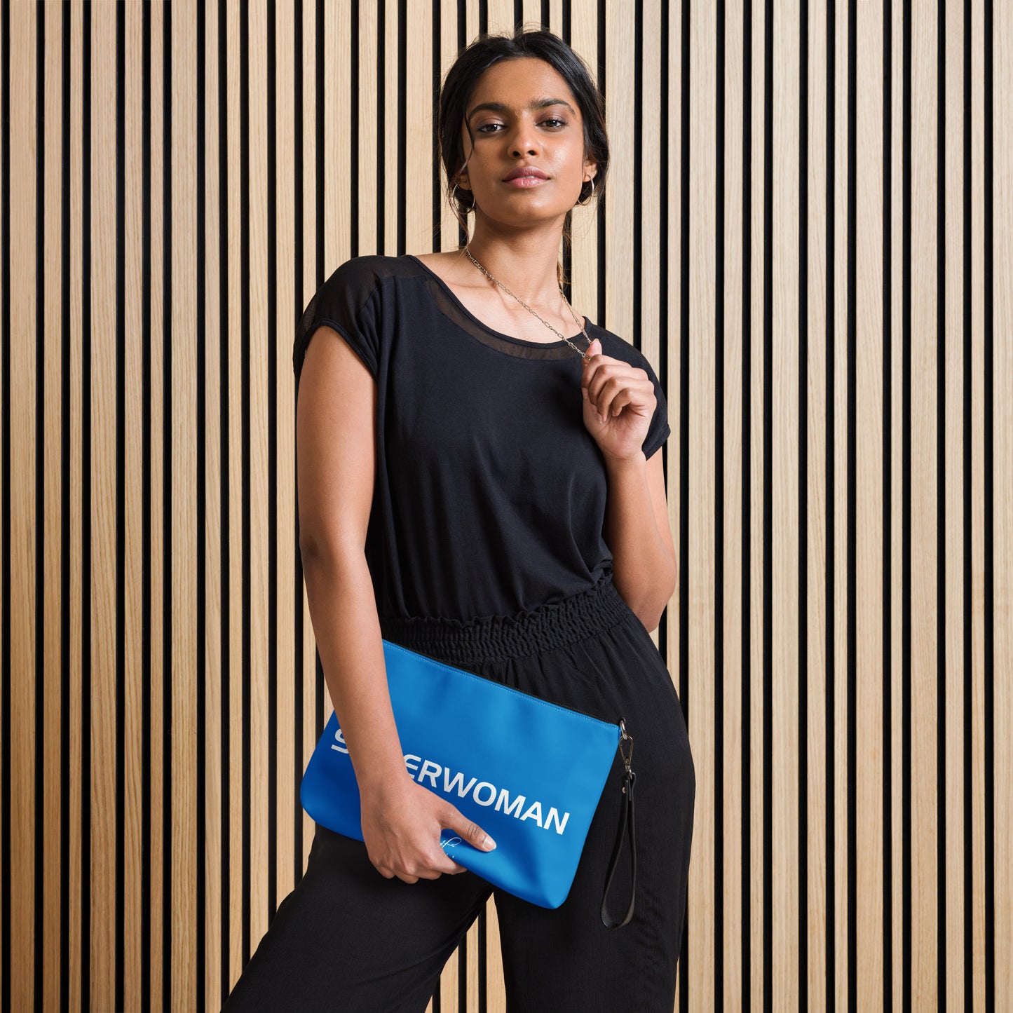 SUPERWOMAN BY XCLUSIF POETIX BLUE & WHITE Crossbody bag