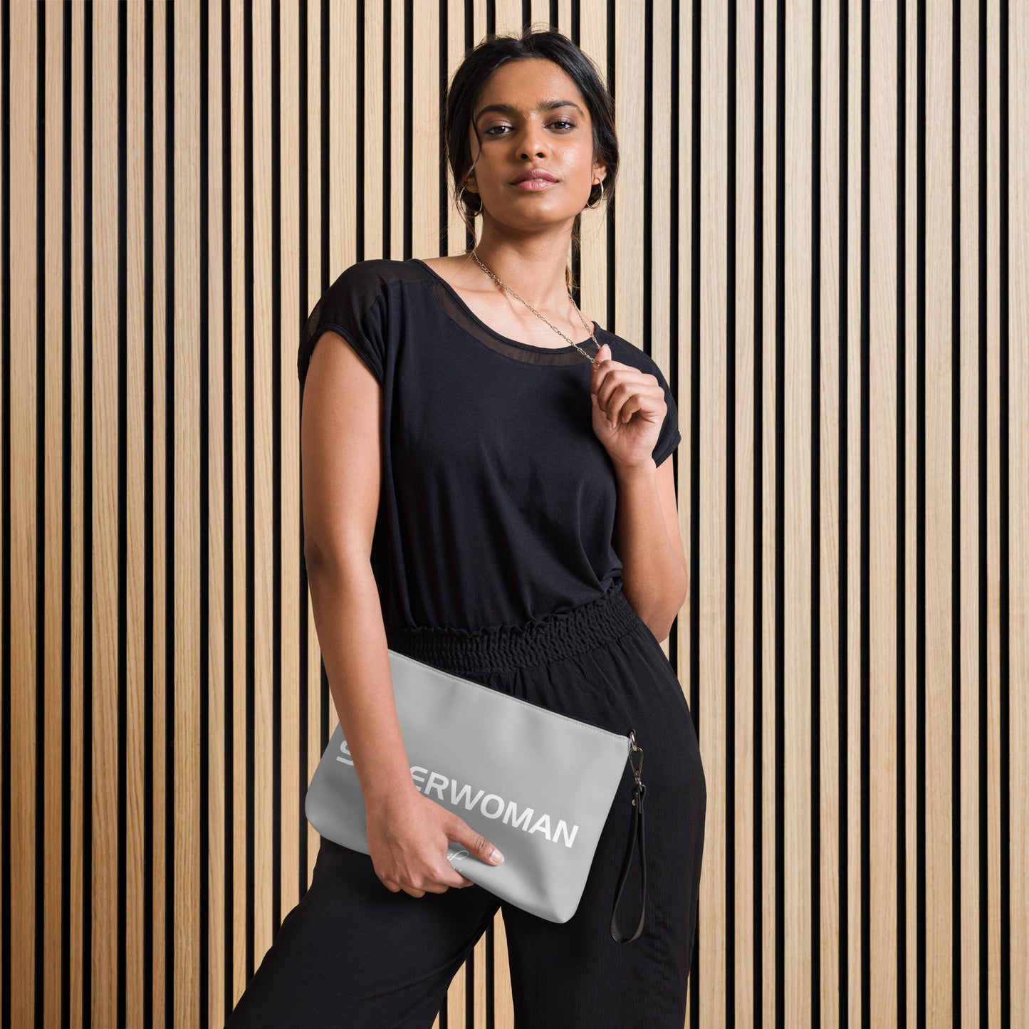 SUPERWOMAN BY XCLUSIF POETIX SILVER Crossbody bag