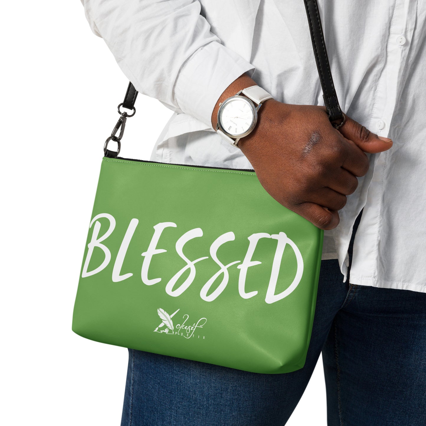 BLESSED BY XCLUSIF POETIX GREEN Crossbody bag