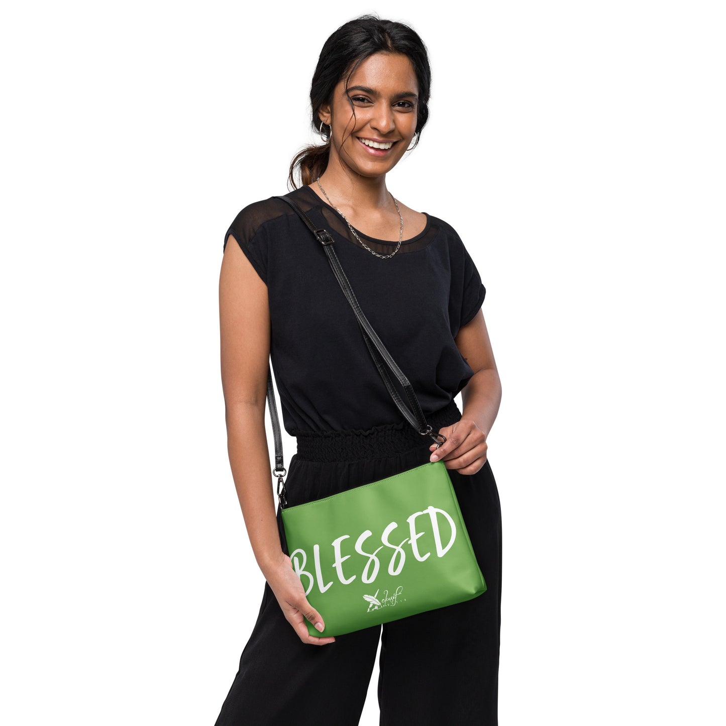 BLESSED BY XCLUSIF POETIX GREEN Crossbody bag