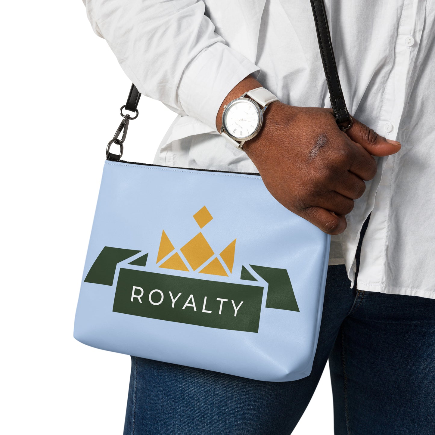 ROYALTY BY XCLUSIF POETIX LIGHT BLUE Crossbody bag