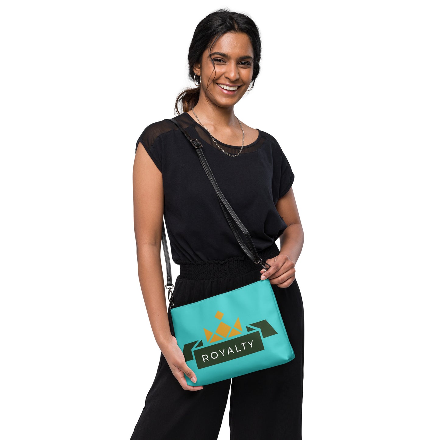 ROYALTY BY XCLUSIF POETIX TURQUOISE Crossbody bag