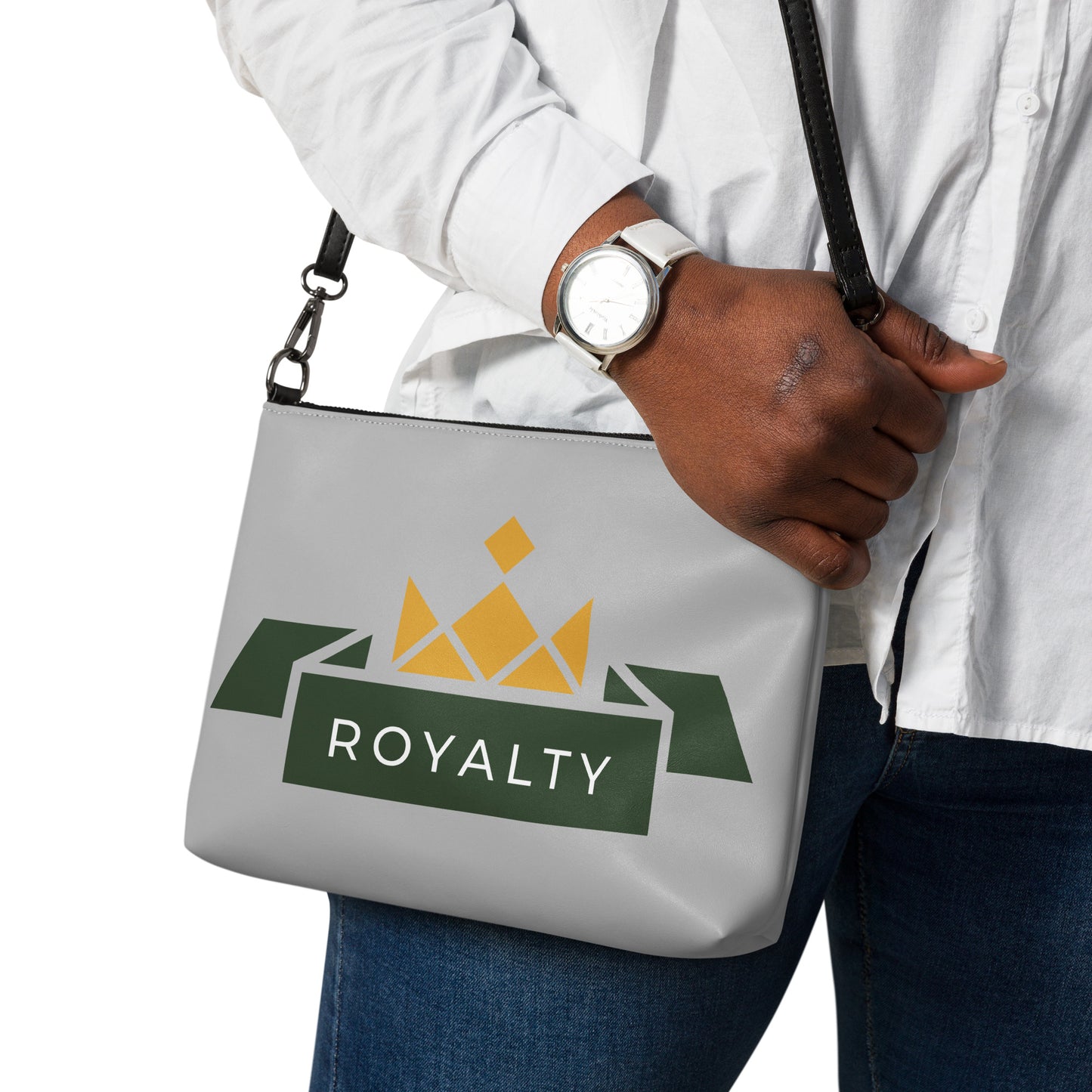 ROYALTY BY XCLUSIF POETIX SILVER Crossbody bag