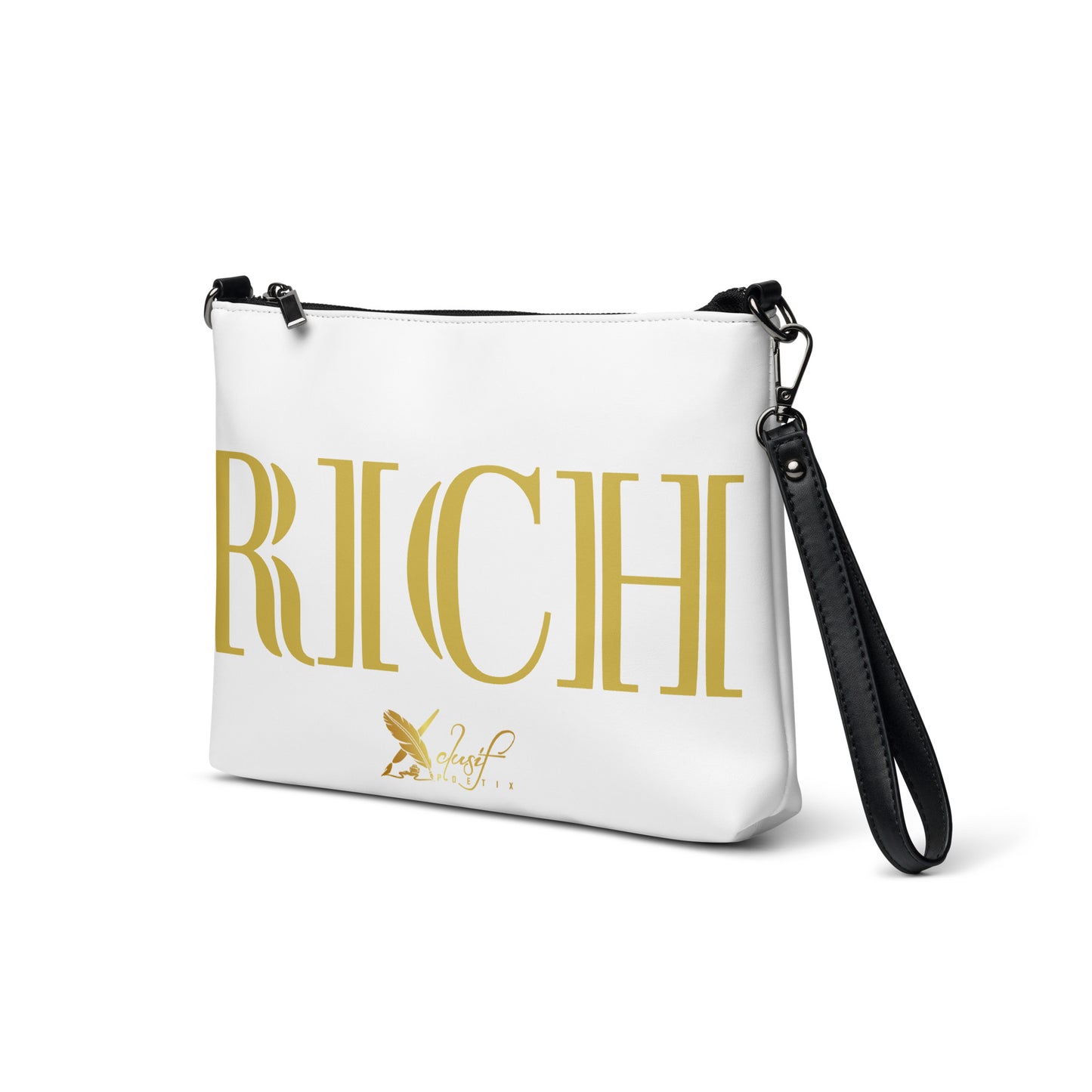 RICH BY XCLUSIF POETIX WHITE & GOLD Crossbody bag