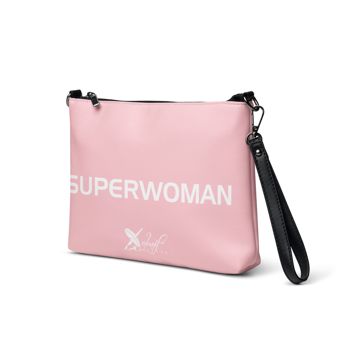 SUPERWOMAN BY XCLUSIF POETIX PINK & WHITE Crossbody bag