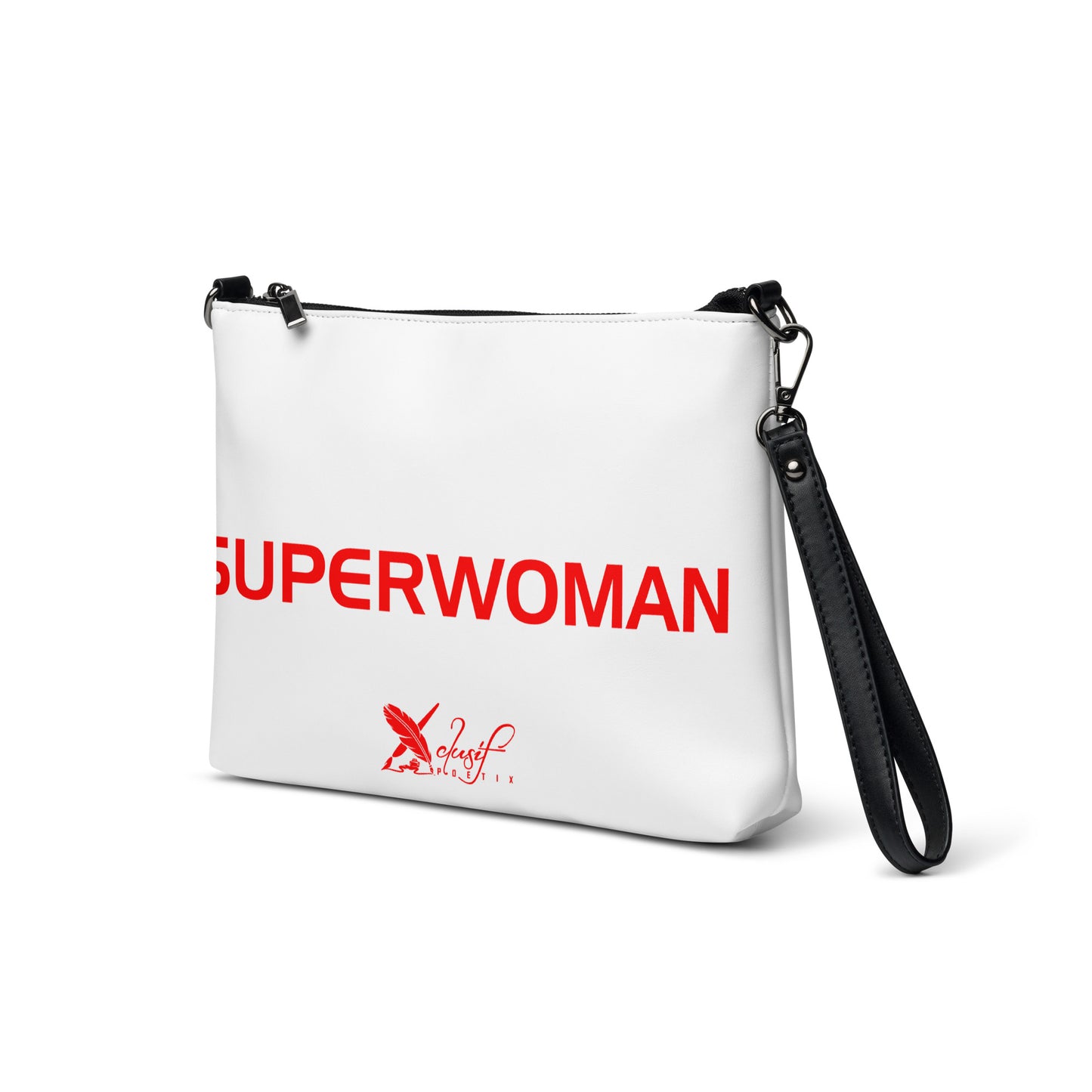 SUPERWOMAN BY XCLUSIF POETIX WHITE & RED Crossbody bag