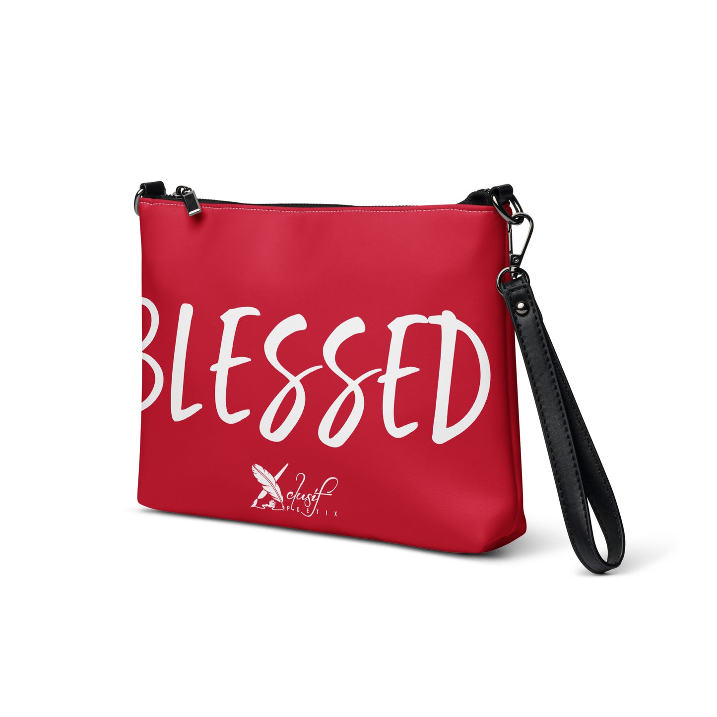 BLESSED BY XCLUSIF POETIX RED & WHITE Crossbody bag