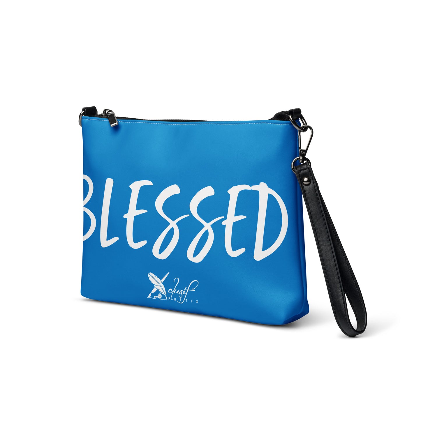 BLESSED BY XCLUSIF POETIX BLUE & WHITE Crossbody bag