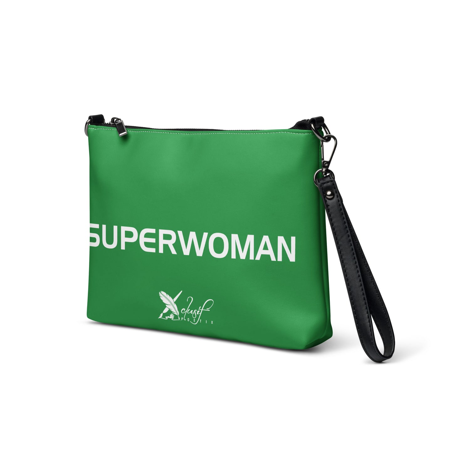 SUPERWOMAN BY XCLUSIF POETIX GREEN & WHITE Crossbody bag