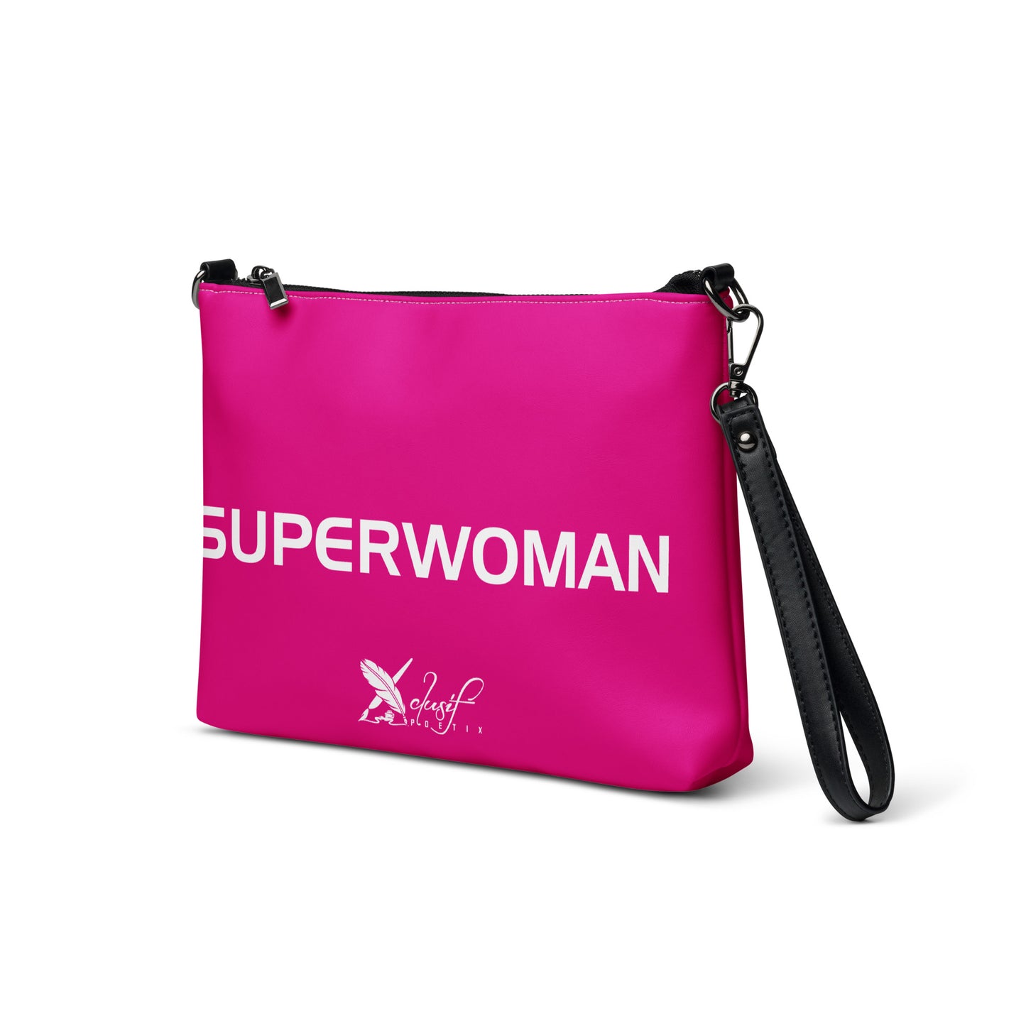 SUPERWOMAN BY XCLUSIF POETIX HOT PINK & WHITE Crossbody bag