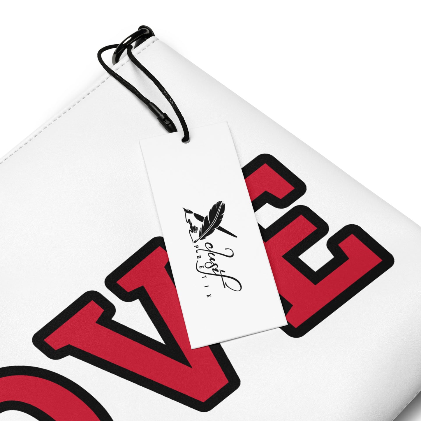 LOVE BY XCLUSIF POETIX WHITE & RED Crossbody bag