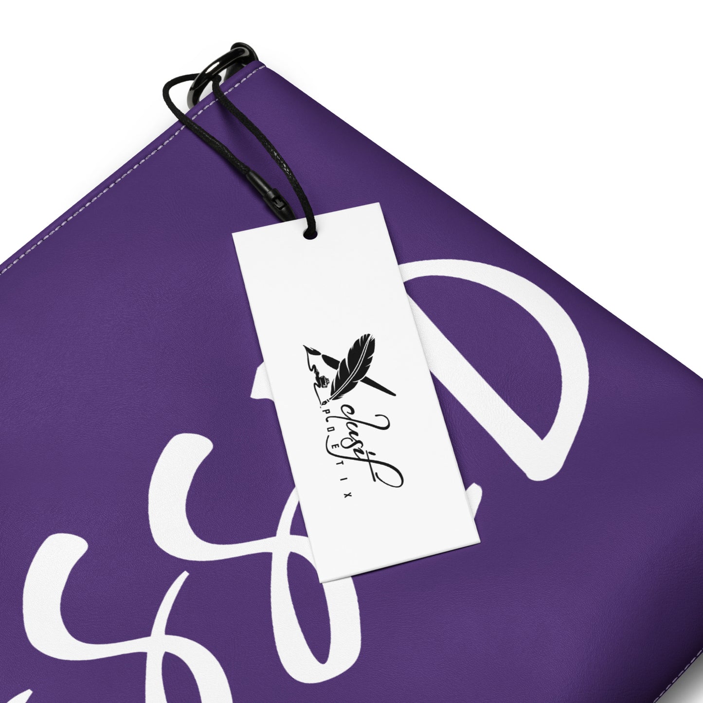 BLESSED BY XCLUSIF POETIX PURPLE & WHITE Crossbody bag