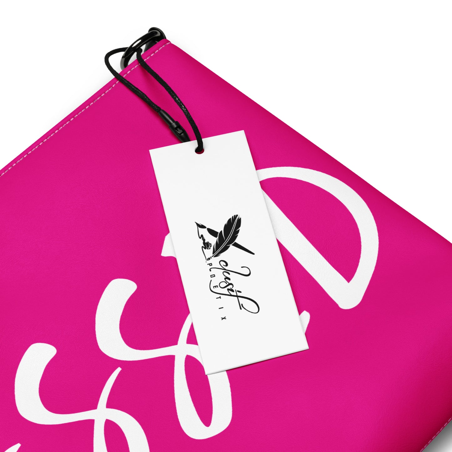 BLESSED BY XCLUSIF POETIX HOT PINK & WHITE Crossbody bag