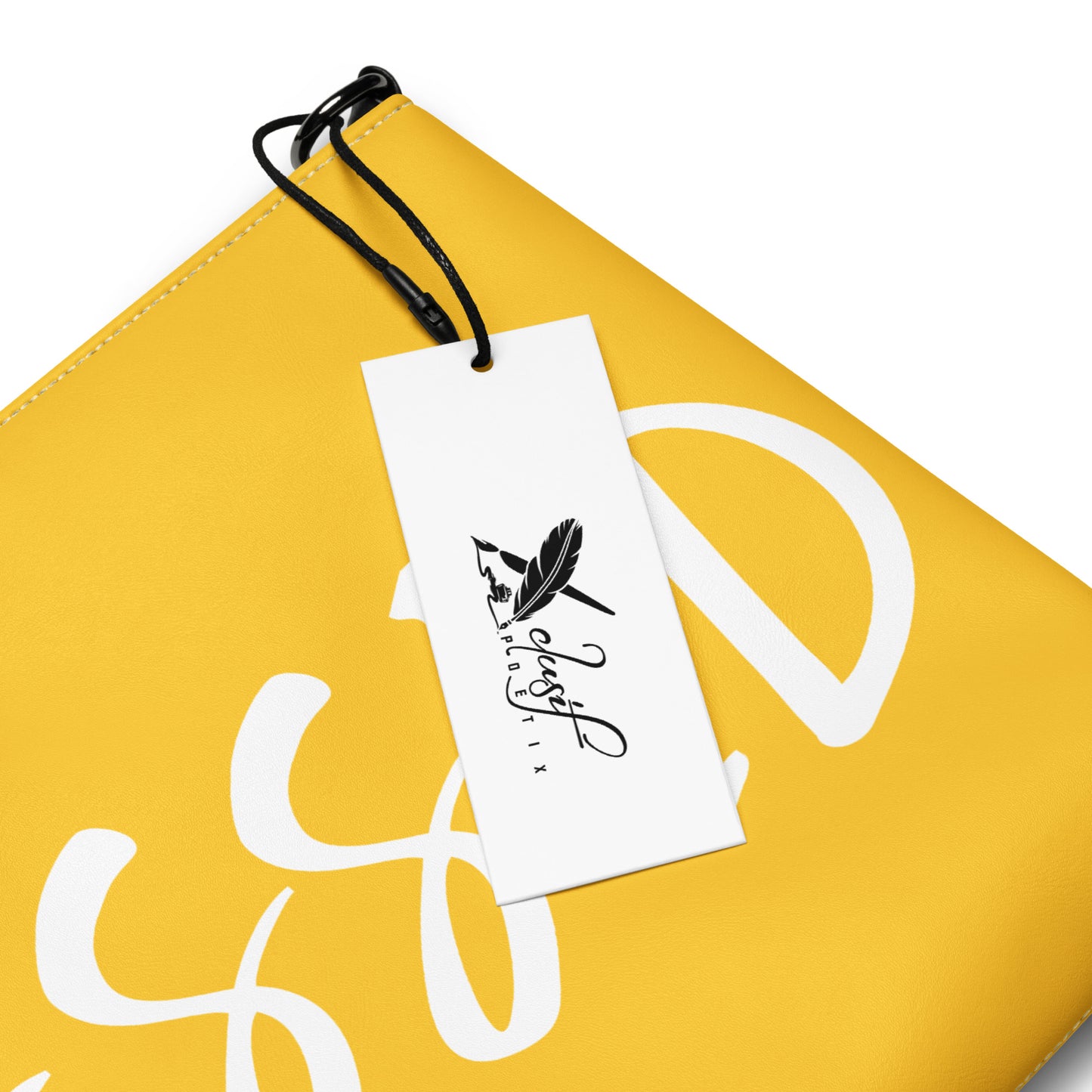 BLESSED BY XCLUSIF POETIX YELLOW & WHITE Crossbody bag