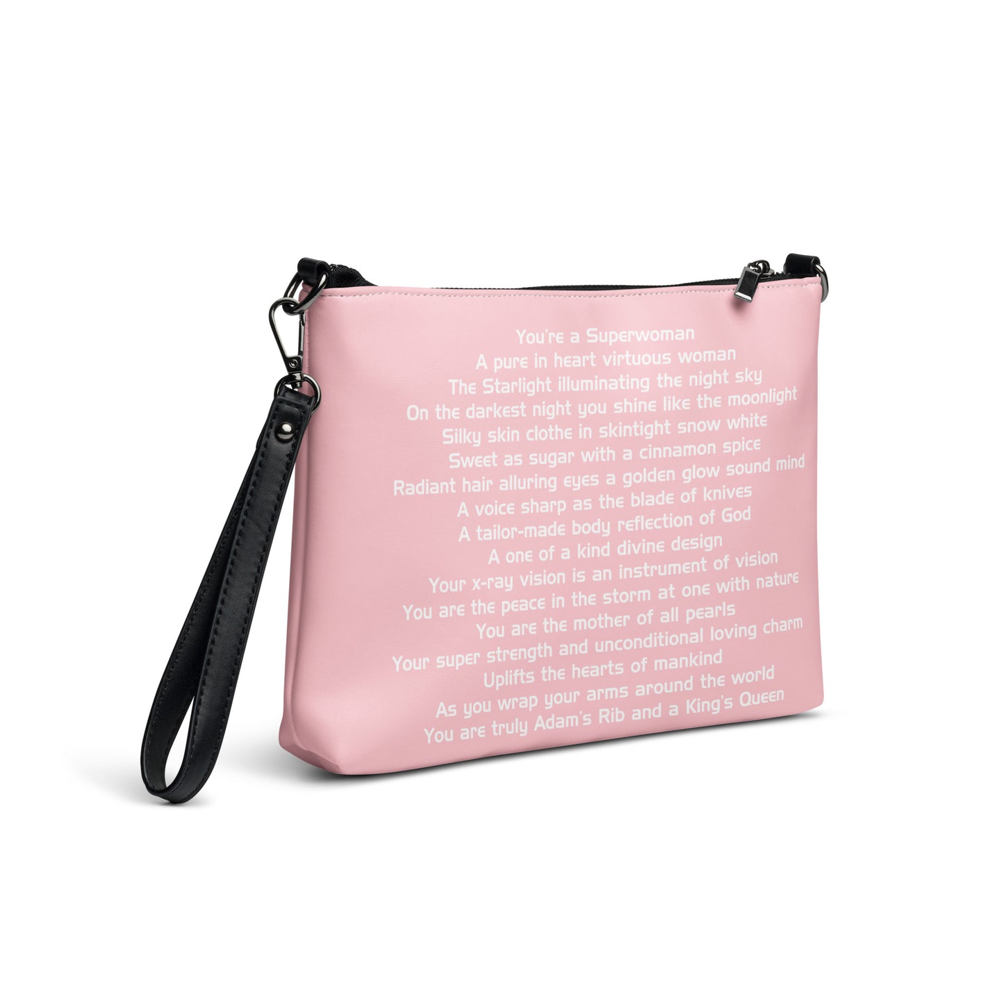 SUPERWOMAN BY XCLUSIF POETIX PINK & WHITE Crossbody bag