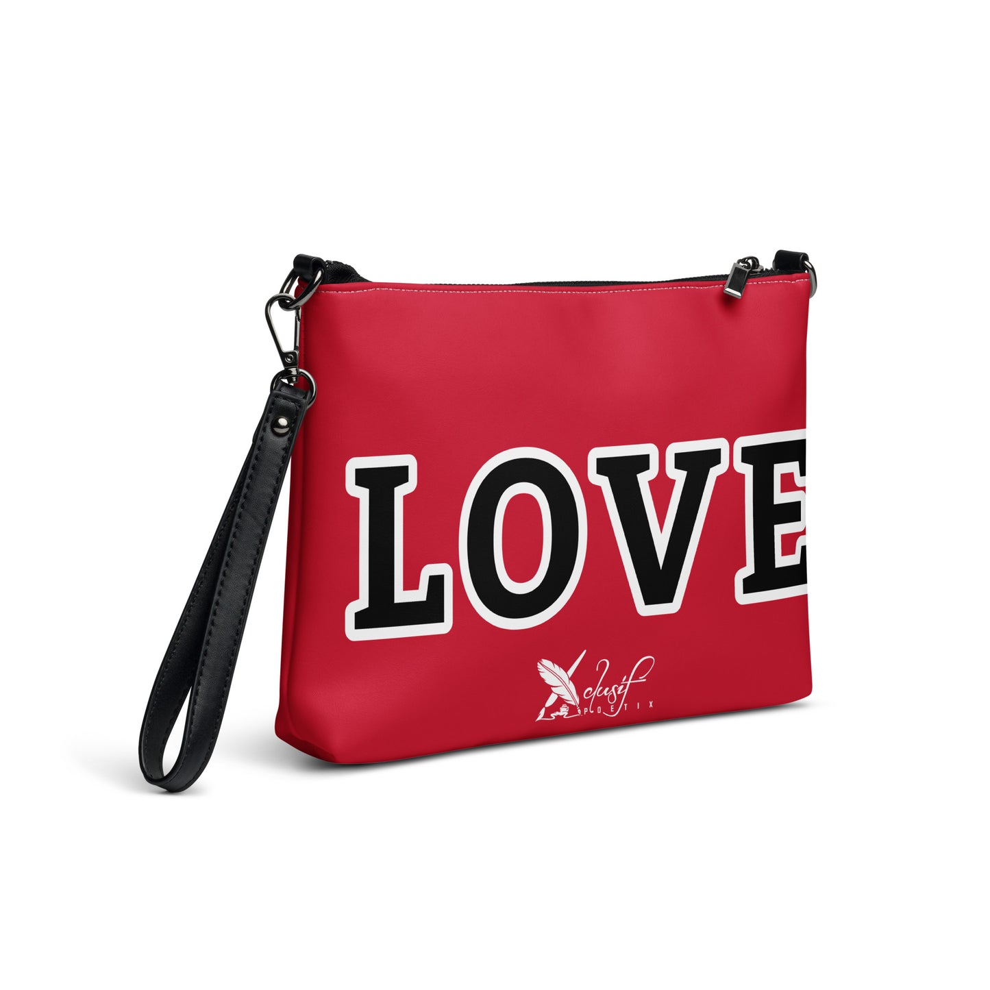 LOVE BY XCLUSIF POETIX RED & BLACK Crossbody bag