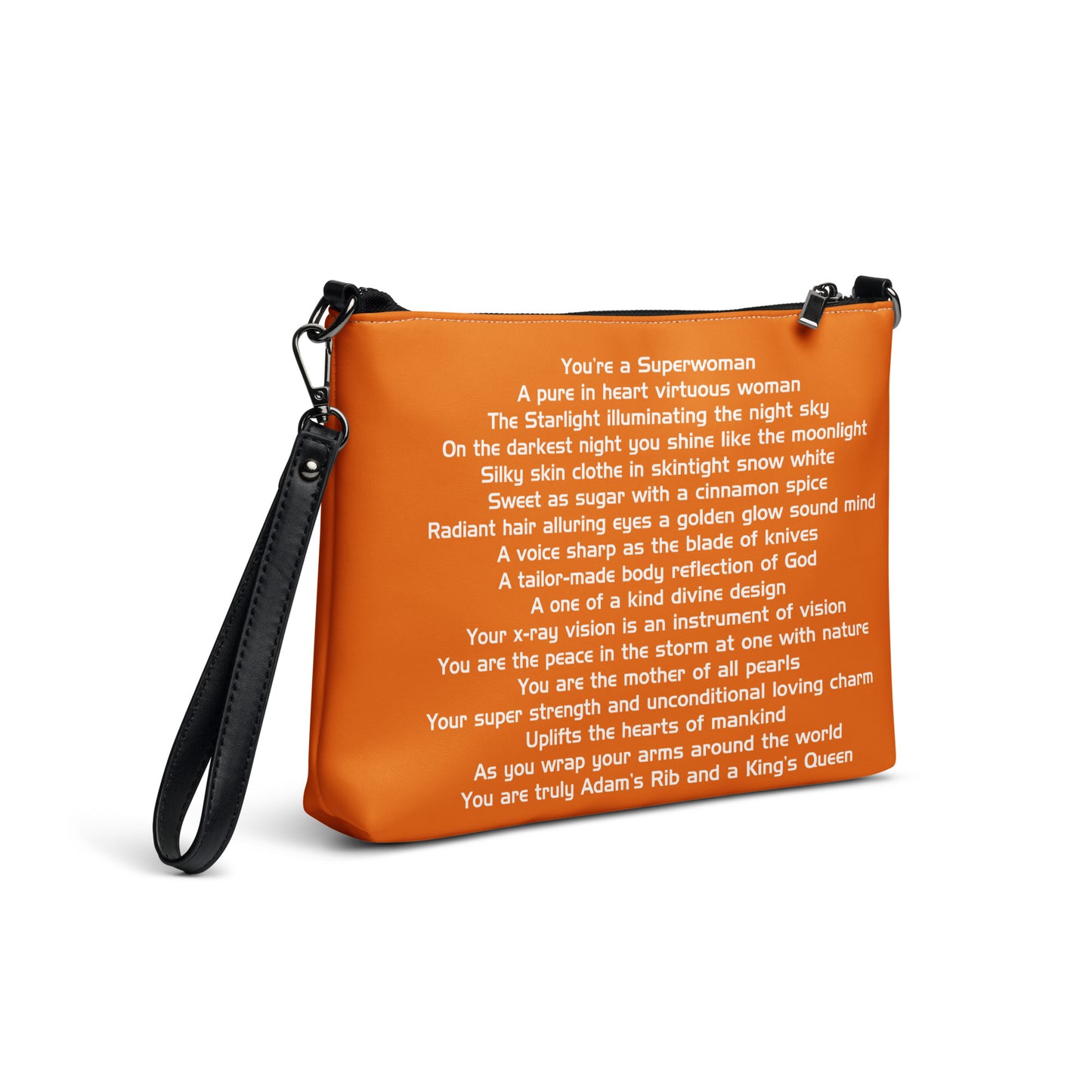 SUPERWOMAN BY XCLUSIF POETIX ORANGE & WHITE Crossbody bag