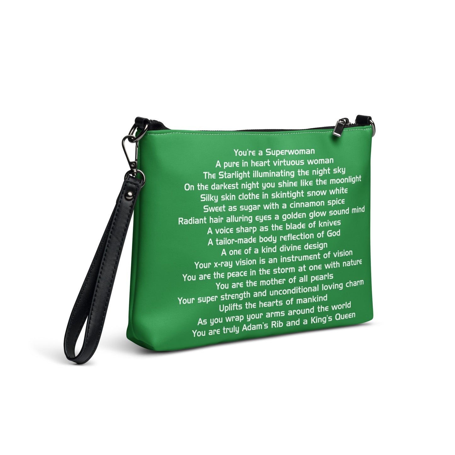 SUPERWOMAN BY XCLUSIF POETIX GREEN & WHITE Crossbody bag