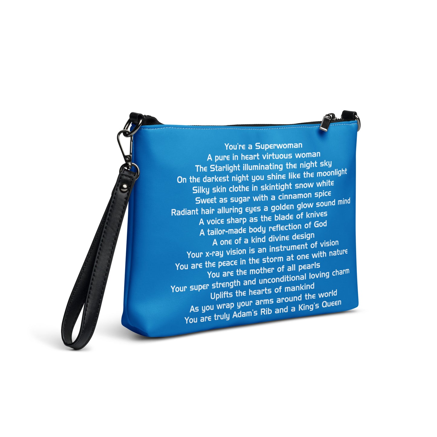 SUPERWOMAN BY XCLUSIF POETIX BLUE & WHITE Crossbody bag