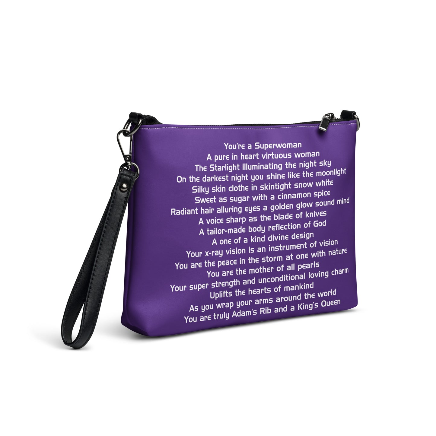 SUPERWOMAN BY XCLUSIF POETIX PURPLE & WHITE Crossbody bag