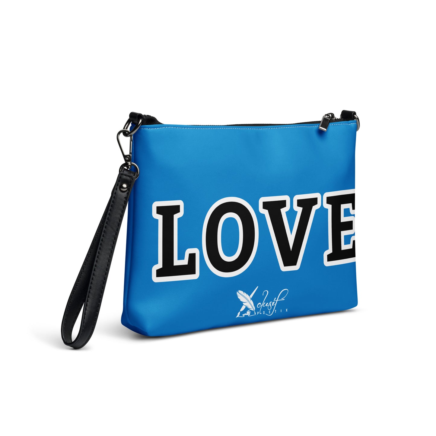 LOVE BY XCLUSIF POETIX BLUE & BLACK Crossbody bag