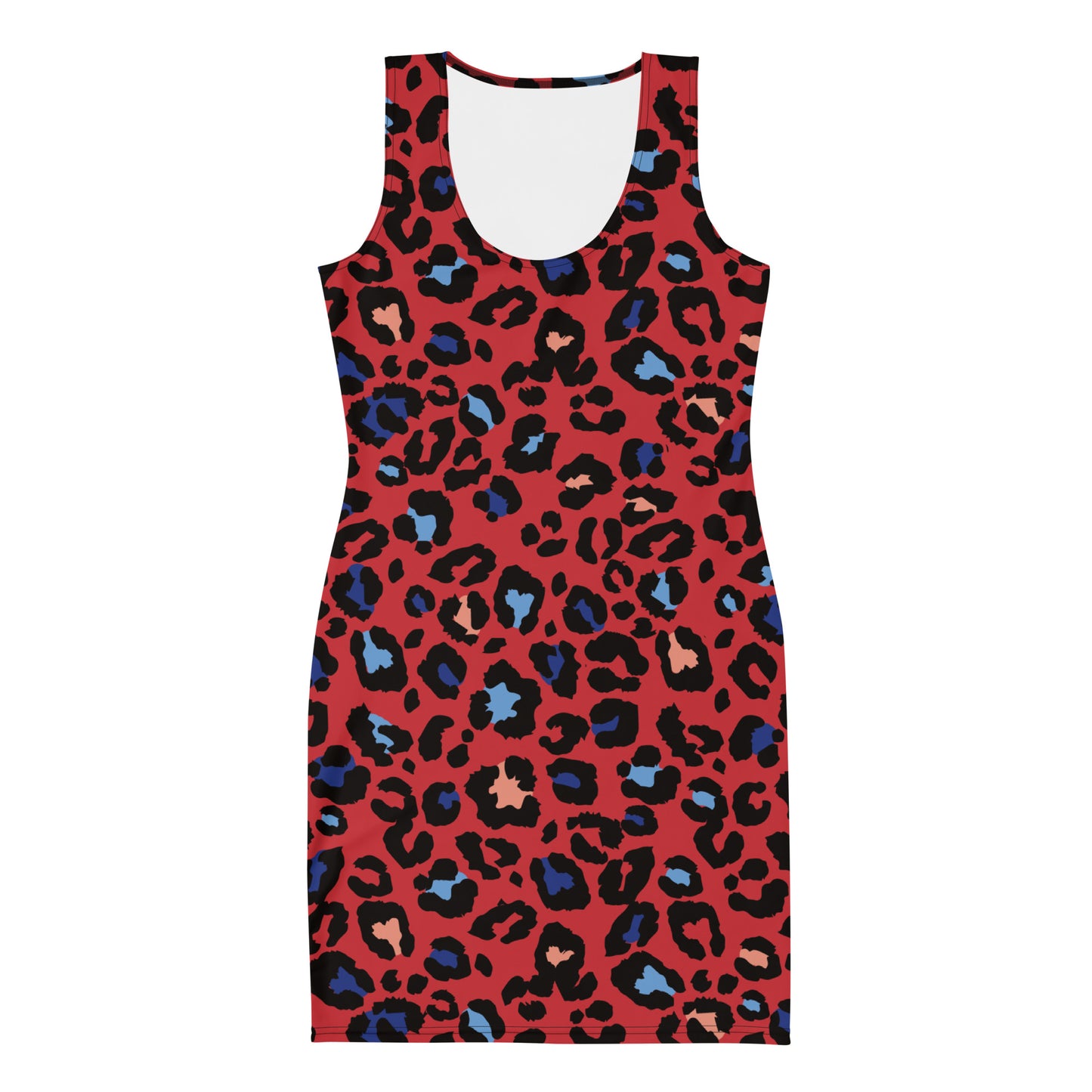 XCLUSIF POETIX RED LEOPARD Women's Dress