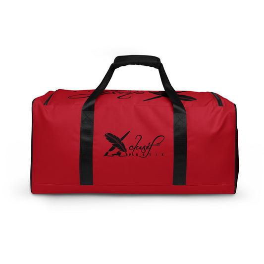 XCLUSIF POETIX RED & BLACK LOGO Duffle bag