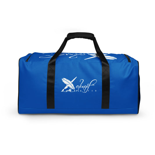 XCLUSIF POETIX BLUE & WHITE Duffle bag