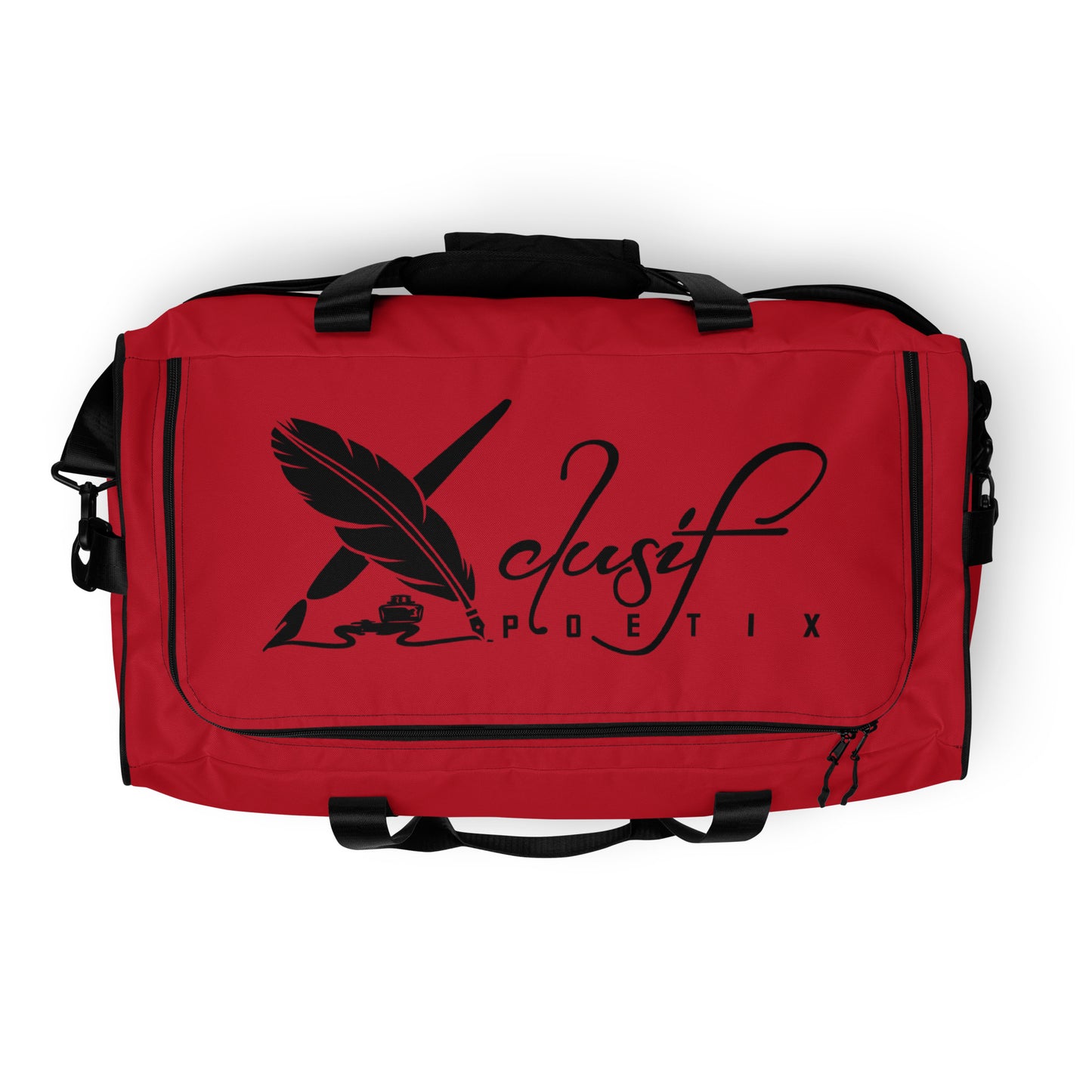 XCLUSIF POETIX RED & BLACK LOGO Duffle bag