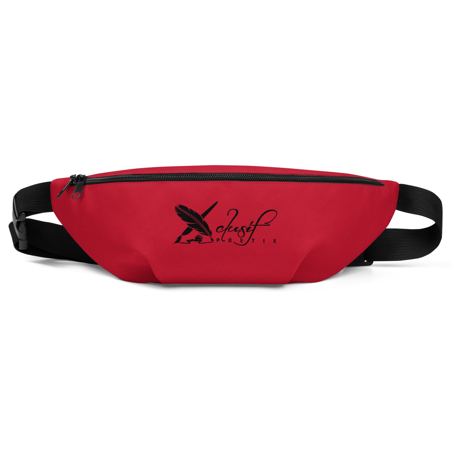 XCLUSIF POETIX RED & BLACK LOGO Fanny Pack