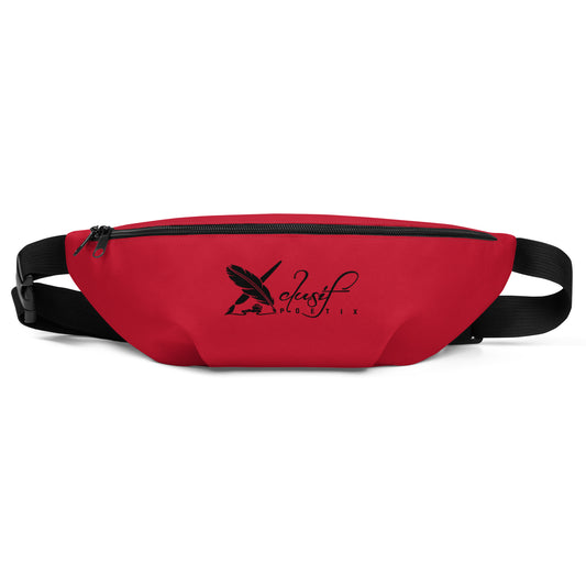 XCLUSIF POETIX RED & BLACK LOGO Fanny Pack