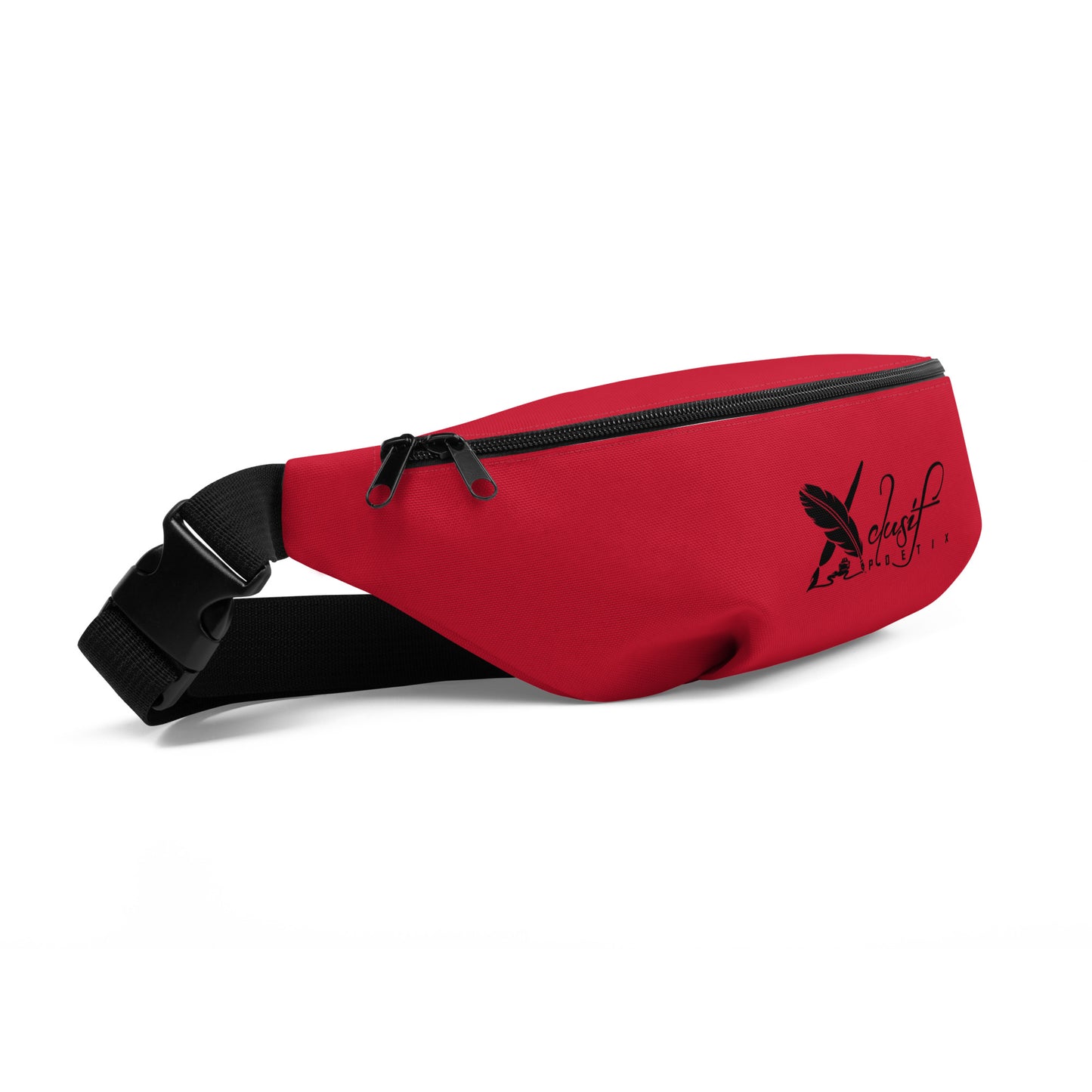 XCLUSIF POETIX RED & BLACK LOGO Fanny Pack