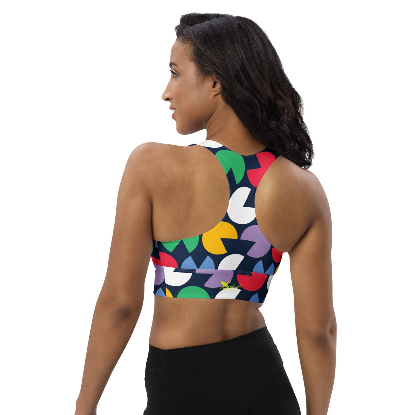 XCLUSIF POETIX VIBRANT Women's Longline sports bra